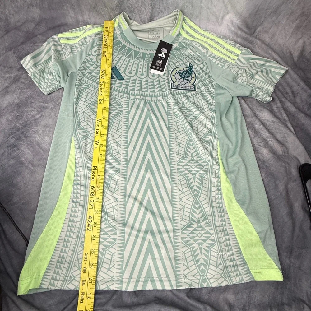 Adidas Mexico National Team 2024 Away Jersey Mens Medium Slim Fit P95985 Green